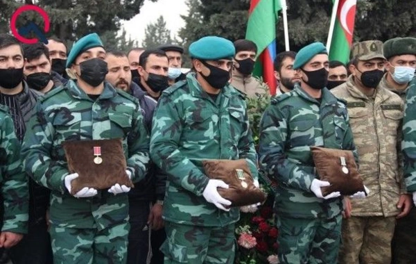 Dünən şəhid olan hərbçimiz dəfn edildi - FOTO