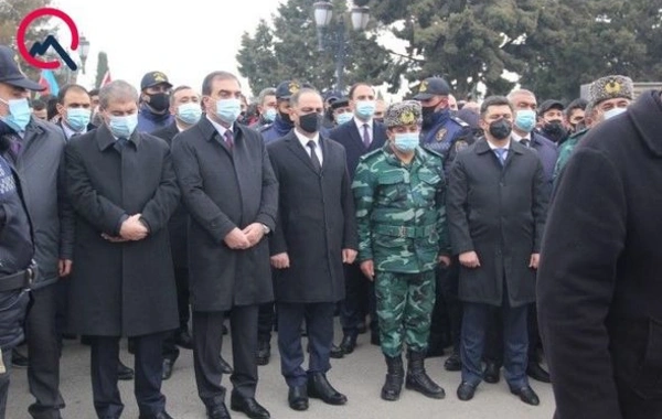 Dünən şəhid olan hərbçimiz dəfn edildi - FOTO