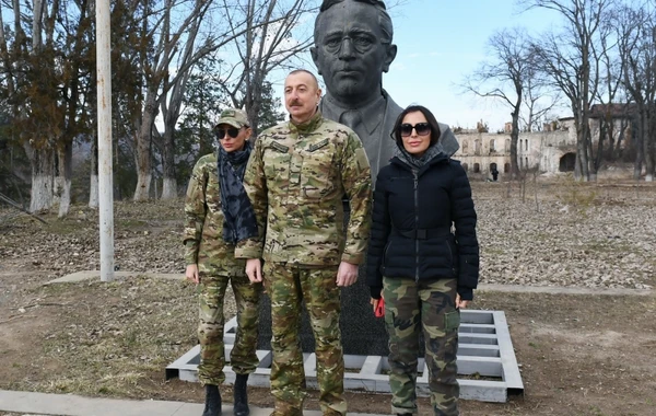 Ильхам Алиев заложил фундамент аэропорта в Физулинском районе - ВИДЕО