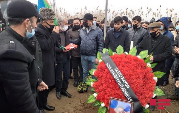 Azərbaycan Ordusunun şəhid olan hərbçisi Saatlıda dəfn edilib - FOTO