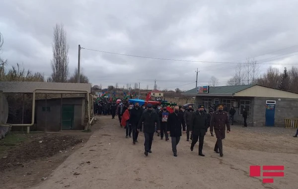 Azərbaycan Ordusunun şəhid olan hərbçisi Saatlıda dəfn edilib - FOTO