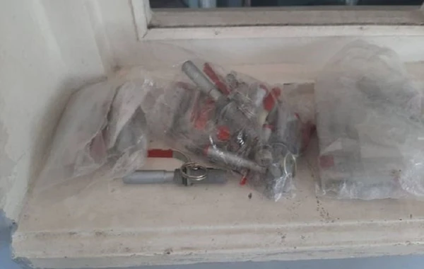 Cəbrayılda yerləşən keçmiş erməni hərbi mövqeyindən ağ fosforlu mərmi aşkarlandı - FOTO