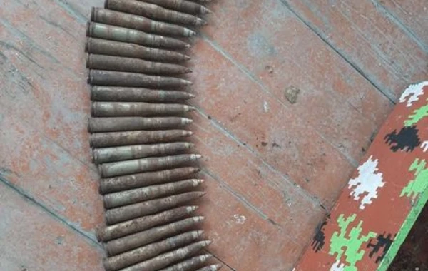 Cəbrayılda yerləşən keçmiş erməni hərbi mövqeyindən ağ fosforlu mərmi aşkarlandı - FOTO