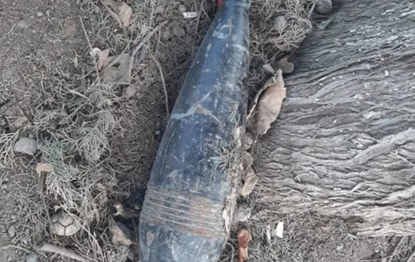 Cəbrayılda yerləşən keçmiş erməni hərbi mövqeyindən ağ fosforlu mərmi aşkarlandı - FOTO