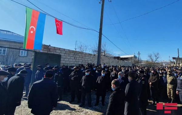 Azərbaycan Ordusunun şəhid olmuş zabiti Qubada dəfn edilib - VİDEO
