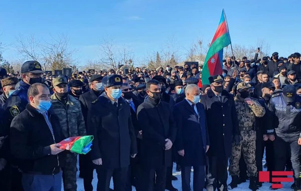 Azərbaycan Ordusunun şəhid olmuş zabiti Qubada dəfn edilib - VİDEO