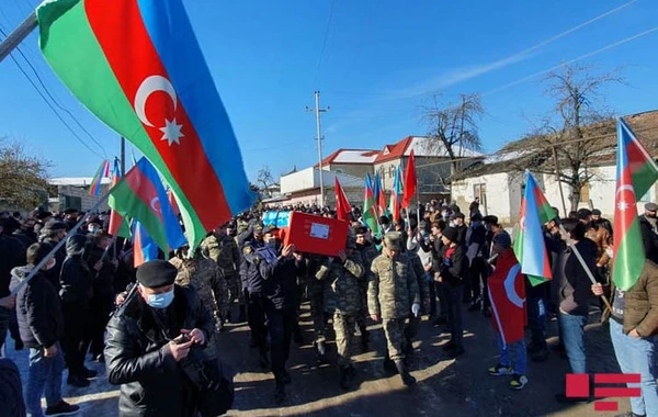 Azərbaycan Ordusunun şəhid olmuş zabiti Qubada dəfn edilib - VİDEO