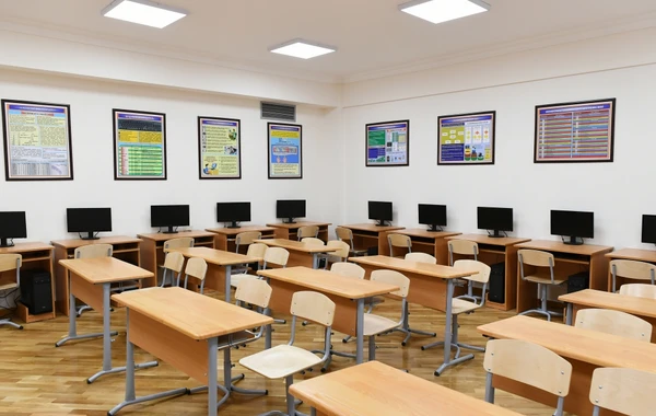 Ильхам Алиев ознакомился с условиями, созданными в новопостроенных школах - ФОТО