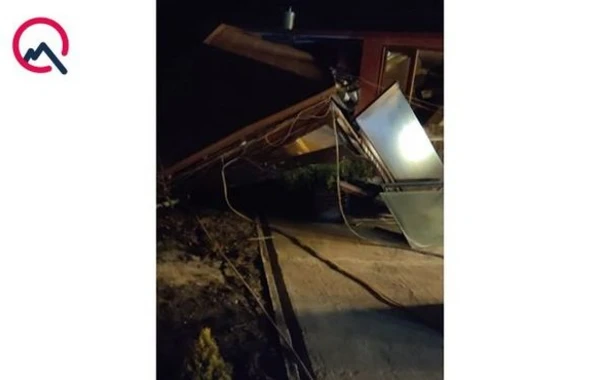 Səbailin icra başçısı, polis rəisi və FHN rəsmiləri Badamdardakı sürüşmə ərazisində - FOTO