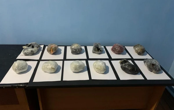 Sərhədyanı ərazilərdə 9 kq narkotik və 3 ədəd odlu silah aşkar olunaraq götürülüb - FOTO