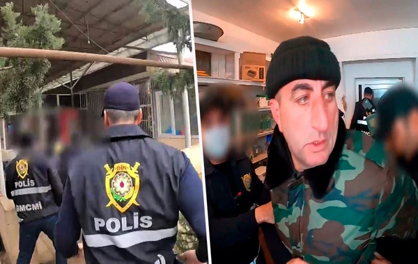 Leş ət satan “At Elçin”in saxlanılma görüntüləri - VİDEO