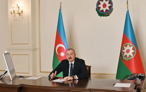 İlham Əliyev ABŞ Etnik Anlaşma Fondunun prezidentini videoformatda qəbul edib