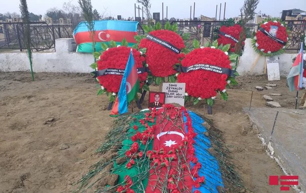 Dünən Ağdamda partlayışda həlak olan əsgər dəfn olunub