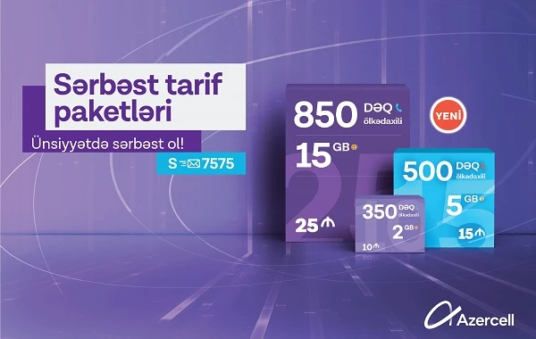 Yenilənmiş Sərbəst tarifləri ilə daha əlçatan ünsiyyət!