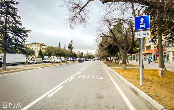 Bakıda daha bir yolda xüsusi hərəkət zolağı təşkil olunub - FOTO