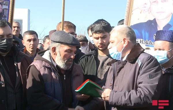 Şəhid Ələkbər Ələkbərli Tərtərdə dəfn edilib - FOTO