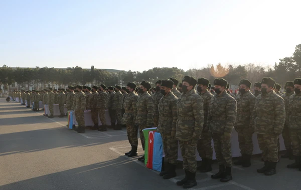 Azərbaycan Ordusunda andiçmə mərasimləri keçirilib - FOTO