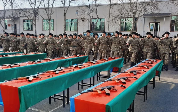 Azərbaycan Ordusunda andiçmə mərasimləri keçirilib - FOTO
