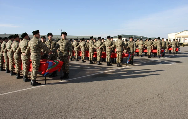Azərbaycan Ordusunda andiçmə mərasimləri keçirilib - FOTO