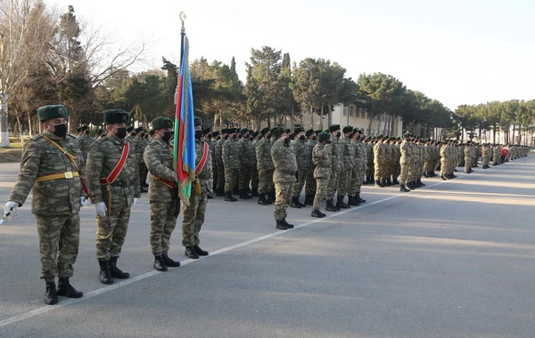 Azərbaycan Ordusunda andiçmə mərasimləri keçirilib - FOTO