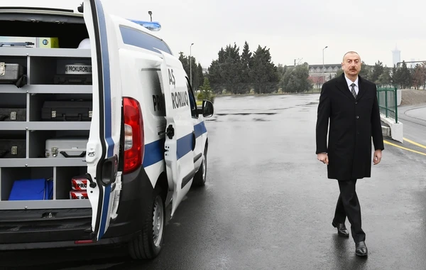 Prezident Baş Prokurorluğun yeni inzibati bina kompleksinin açılışında iştirak edib - VİDEO - YENİLƏNİB