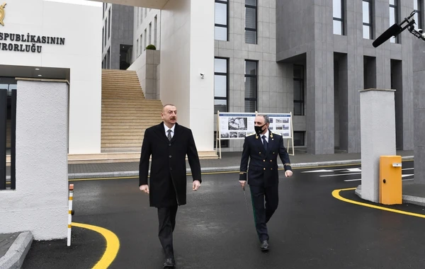 Prezident Baş Prokurorluğun yeni inzibati bina kompleksinin açılışında iştirak edib - VİDEO - YENİLƏNİB