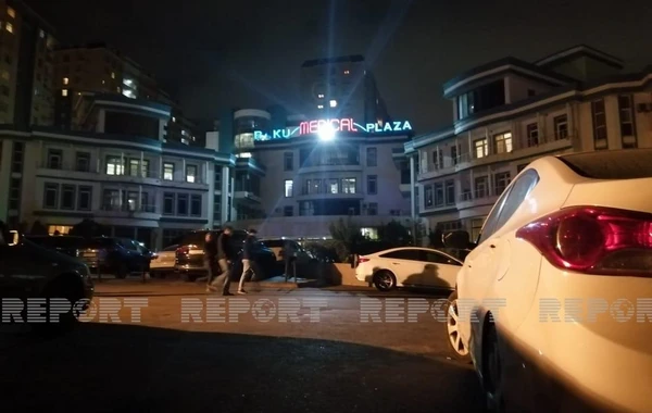 “Baku Medical Plaza”da yanğın olub - VİDEO