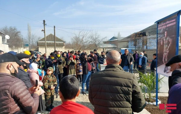 Göyçayda şəhidin xatirəsinə salınan körpü onun ad günündə istifadəyə verilib - FOTO