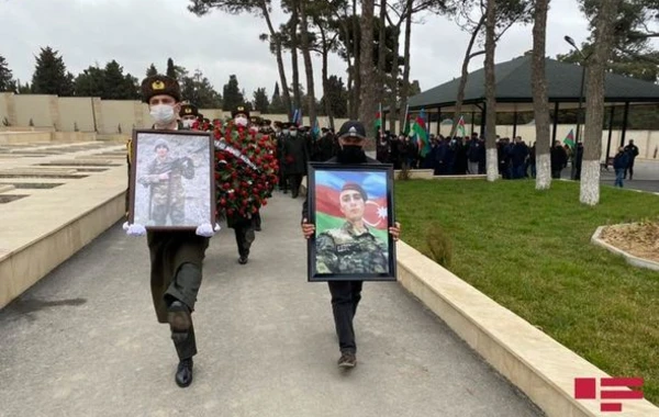 Azərbaycan Ordusunun şəhid olan daha bir hərbçisi dəfn edildi - FOTO