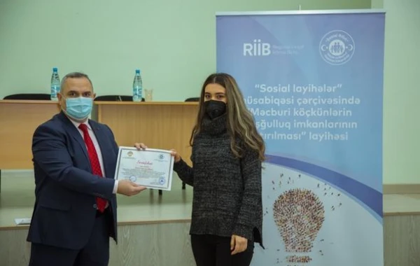 “Məcburi köçkünlərin məşğulluq imkanlarının artırılması” layihəsinin iştirakçıları təltif edildilər - FOTO