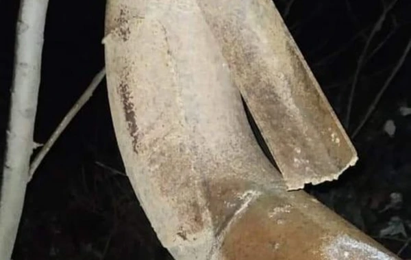 Qusarda avtoqəza 850 abonenti qazsız qoyub - FOTO