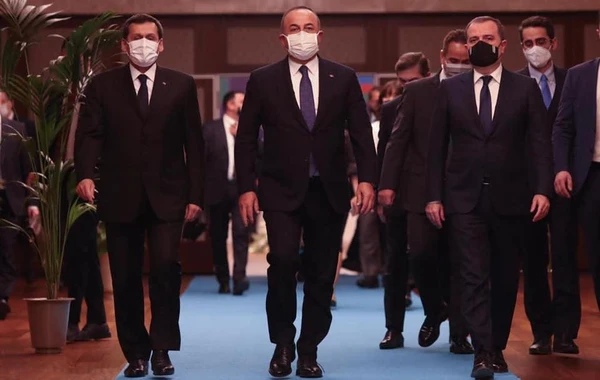 Türkiyə, Azərbaycan və Türkmənistan XİN başçılarının görüşü ilə bağlı birgə bəyanat yayılıb - FOTO