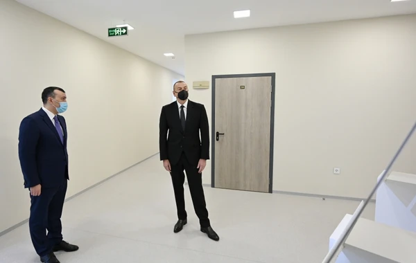 Ильхам Алиев на открытии Шаганского реабилитационного пансионата - ФОТО