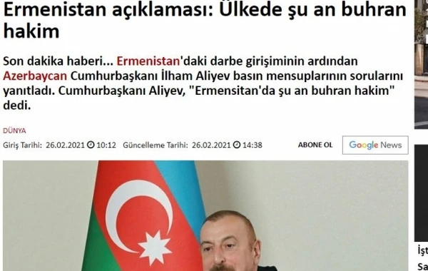 Prezident İlham Əliyevin mətbuat konfransı xarici ölkələrin mediasında geniş işıqlandırılıb - FOTO