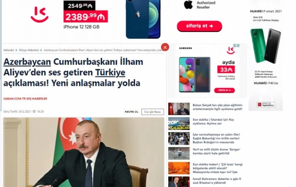 Prezident İlham Əliyevin mətbuat konfransı xarici ölkələrin mediasında geniş işıqlandırılıb - FOTO