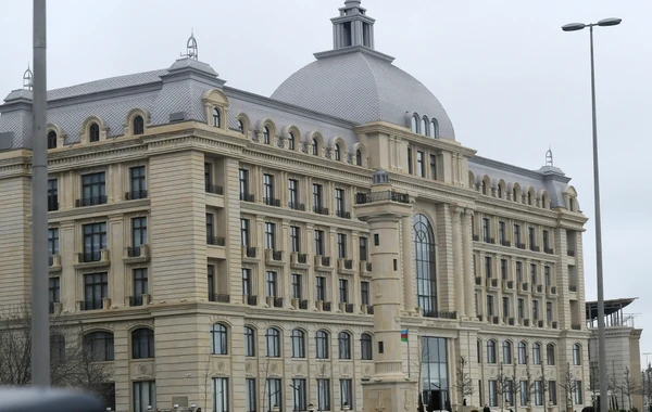 Ильхам Алиев на открытии нового административного здания Каспийского пароходства - ФОТО