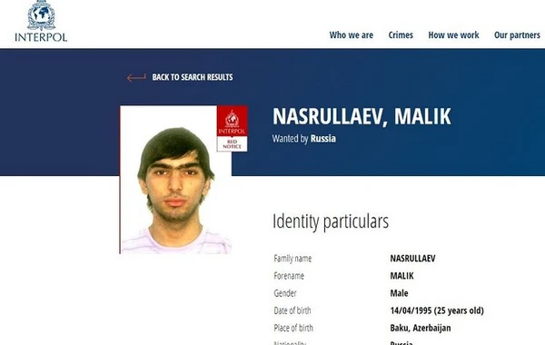 Rusiya terrorçuluqda təqsirləndirilən azərbaycanlını beynəlxalq axtarışa verib