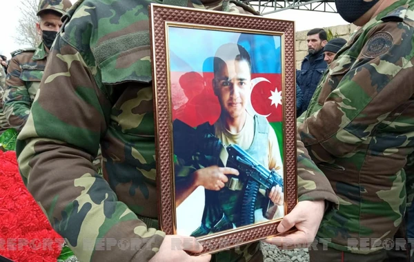Daha bir şəhid dəfn edildi - FOTO