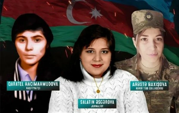 Sinəsini güllə qabağına verən şəhid xanımlarımız