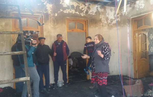 Bərdə sakini qonşusunun evini yandırdı - FOTO
