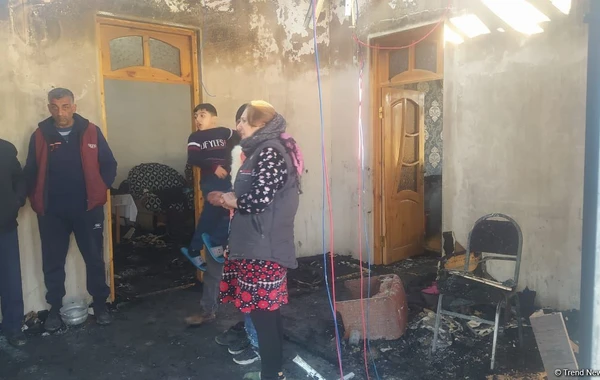 Bərdə sakini qonşusunun evini yandırdı - FOTO