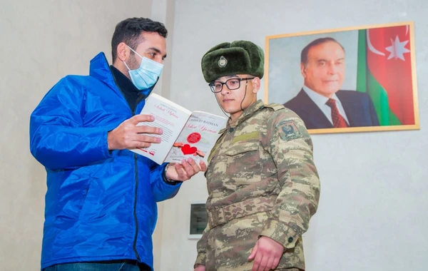 ASAN könüllüləri əsgərlərimizə baş çəkiblər - FOTO