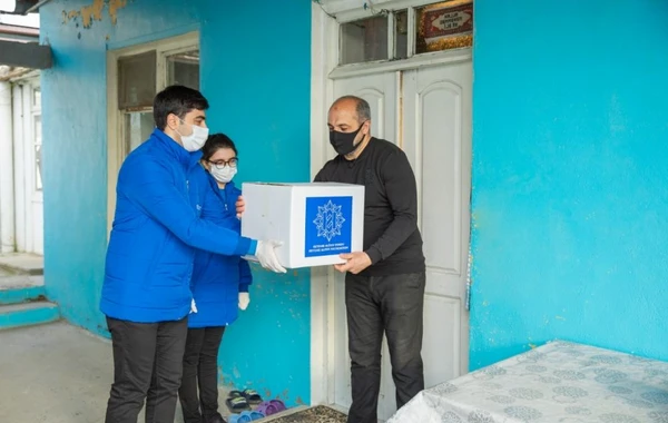 Heydər Əliyev Fondu aztəminatlı ailələrə Novruz bayramı münasibətilə sovqatlar göndərib - FOTO