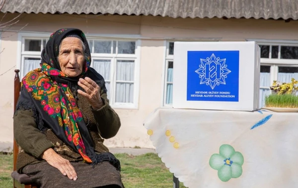 Heydər Əliyev Fondu aztəminatlı ailələrə Novruz bayramı münasibətilə sovqatlar göndərib - FOTO