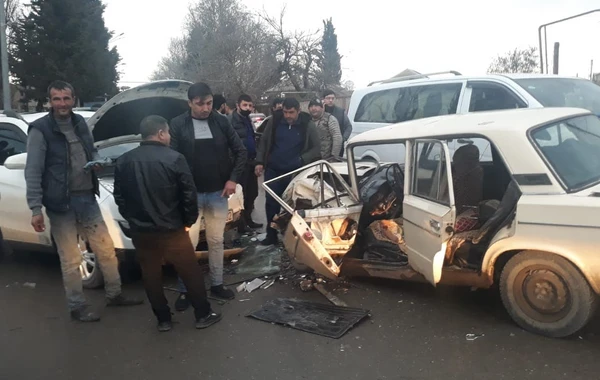Bayram günü Azərbaycanda ağır qəza - Yaralılar var - FOTO