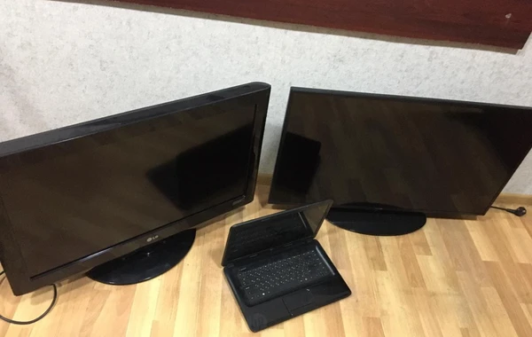 Televizor oğurlayıb satanlar saxlanıldı - FOTO