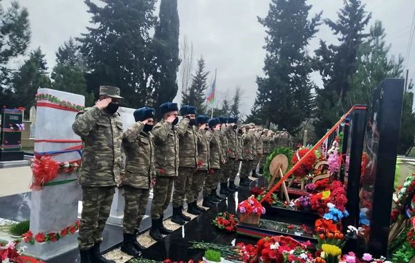 Şəhid ailələri ziyarət olunub - FOTO