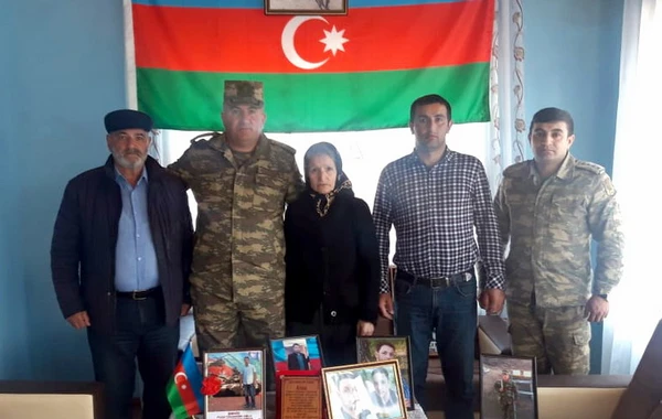 Şəhid ailələri ziyarət olunub - FOTO