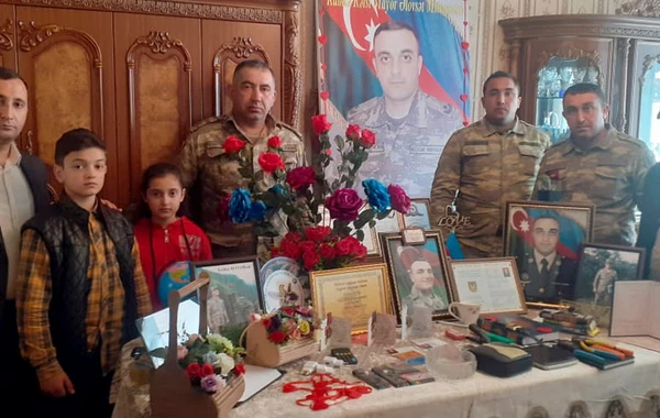 Şəhid ailələri ziyarət olunub - FOTO