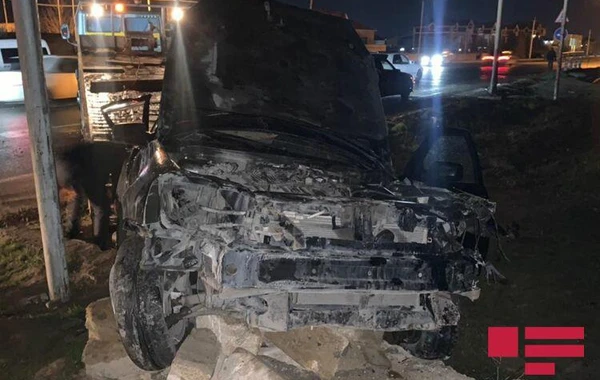 Bakıda gecə saatlarında dəhşət: Hadisə yerindən FOTOlar